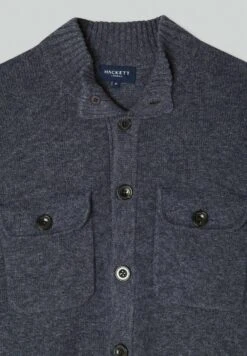 Hackett London Chest Pocket Fb - Vest - Charcoal Grey -Modekleding Winkel 150f6188f95c4b01a579d808824dbd80