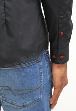 Pier One Overhemd - Black/Red -Modekleding Winkel 1cc26882c4194d1486a01c69112de5b1