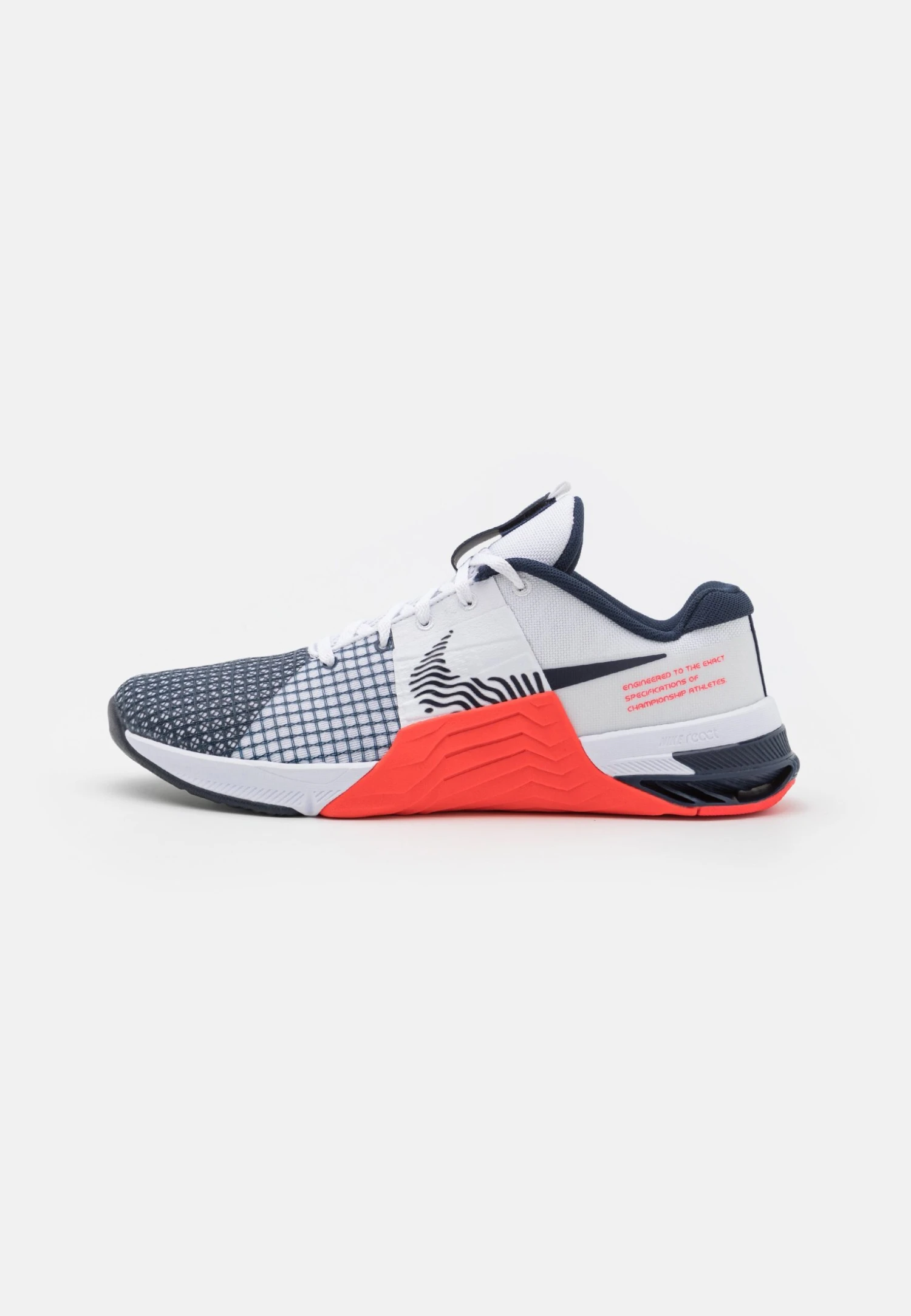 Nike Performance Metcon 8 Unisex - Trainingsschoen - White/Obsidian/Bright Crimson 3 Nike Performance Metcon 8 Unisex - Trainingsschoen - White/Obsidian/Bright Crimson