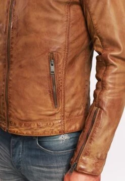 Lee Cooper Bertin - Leren Jas - Vintage Cognac -Modekleding Winkel 311de5dbef58465ab59af2fc1bec27ea