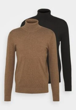 Pier One 2 Pack - Basic Turtleneck - Trui - Black/Mottled Brown -Modekleding Winkel 3122488e084f414d9b220d1f3fd8aecc