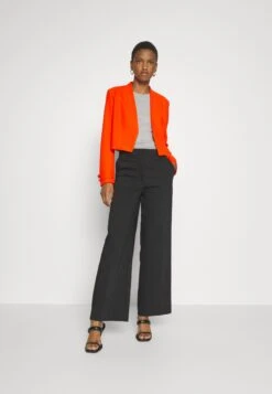 Boss Slim-Fit Cropped Jacket With Collarless Styling - Blazer - Bright Orange -Modekleding Winkel 3312aa900d0f45f49115e4640ef0dd5e