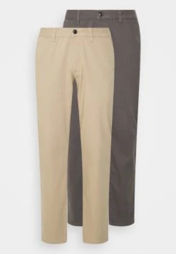 Pier One 2 Pack - Chino - Dark Grey/Beige 12 Pier One 2 Pack - Chino - Dark Grey/Beige -Modekleding Winkel 3732d6804b77450d9a31204f549c6b48