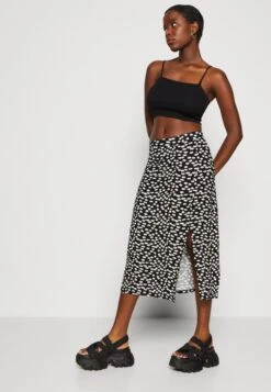 Even&Odd Kokerrok - Black/White/Multi-Coloured -Modekleding Winkel 3807f5300854470bad92c14c256328a8