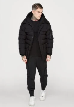 SikSilk Parka Coat - Winterjas - Black -Modekleding Winkel 38bc01d77820417da921b8836eb8a80f