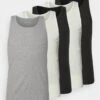 Pier One 5 Pack - Hemd - 802 - Black_102 - Grey_001 - White -Modekleding Winkel 46f8a04670f84f6ca6219bf7d3fe27a4