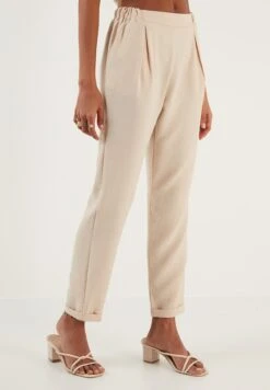 LELA Slim Fit - Broek - Stone -Modekleding Winkel 577226ffc90f48359abdd09dfc04a86d