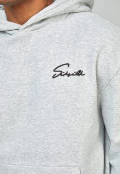 SikSilk Script Embroidery- Hoodie - Grey Marl 10 SikSilk Script Embroidery- Hoodie - Grey Marl -Modekleding Winkel 5b75a3b19add468cb15ccf9258182333