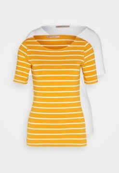 Anna Field T-Shirt Print - Dark Yellow/White -Modekleding Winkel 68c751402ad344f6b49518e6d25e3007