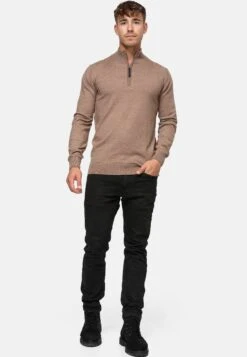 Indicode Jeans Gore - Trui - Beige Mix -Modekleding Winkel 6ec30f66285545d9b5aa4a206d55d482