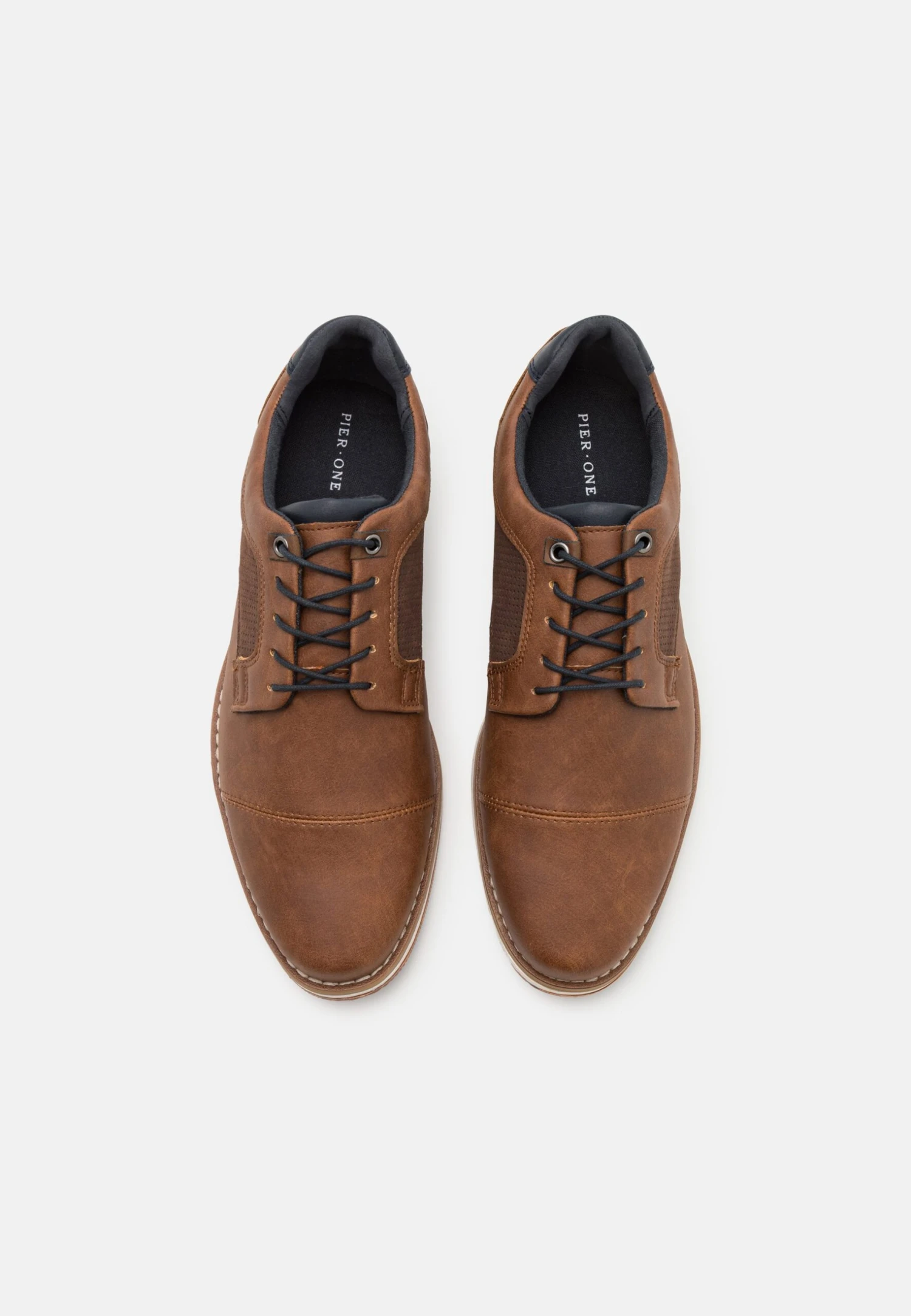Pier One Sportieve Veterschoenen - Cognac 6 Pier One Sportieve Veterschoenen - Cognac - Afbeelding 4