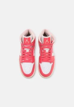 Air Jordan 1 Mid - Sneakers Hoog - White/Sea Coral/Atmosphere/Sail -Modekleding Winkel 72b4533999554d2ab9e3ada61c84e73d