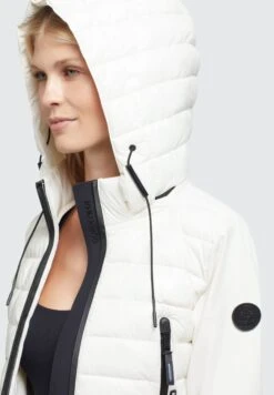 Khujo Dalis Shiny - Jas - Cremeweiß -Modekleding Winkel 73b2e462d0044942b12e4f2ea97ed8a2