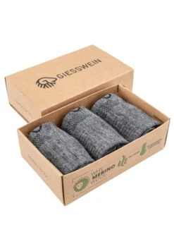 Giesswein Merino Wool Sneaker Socks 3Er-Pack - Sokken - Schiefer -Modekleding Winkel 751e3ce6d57040728c08a4da2a4648f6