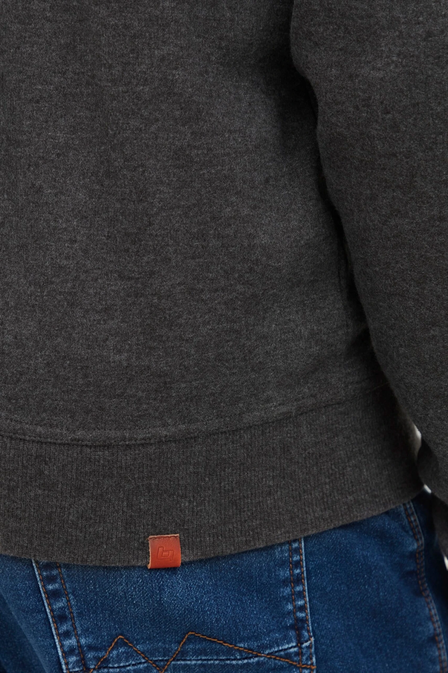 Blend Bhspeedy - Sweater Met Rits - Charcoal 8 Blend Bhspeedy - Sweater Met Rits - Charcoal - Afbeelding 6