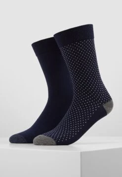 Pier One 5 Pack - Sokken - Dark Blue/Mottled Grey -Modekleding Winkel 790f625375ae42a0a115f29641ff457a