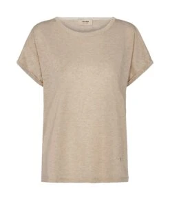 Mos Mosh Kay Tee - T-Shirt Basic - Gold -Modekleding Winkel 79dcb027171c49339f351b79ff546c98