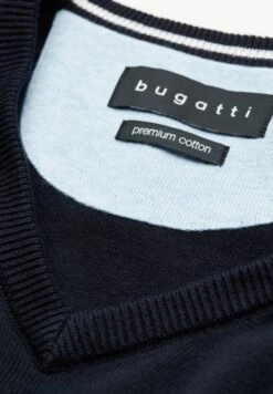 Bugatti V-Neck - Trui - Marine -Modekleding Winkel 7a61924097554df9bf15c694f95f598d