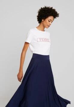 Anna Field Plisse A-Line Midi Skirt - A-Lijn Rok - Maritime Blue -Modekleding Winkel 7ab564a26da040e68012a316977b7a10