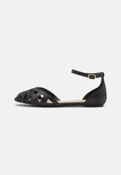 Leather- Peeptoe Ballerina'S - Black -Modekleding Winkel 836b8404480d457caa386b706b25c233