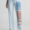 Calvin Klein Jeans High Rise Printed - Straight Leg Jeans - Denim Light -Modekleding Winkel 83a8cdb9a40845cba55f8e6b654aecf2