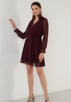 LELA Mini- Jurk - Purple -Modekleding Winkel 89518ee969f44ebfb4428b300136144f