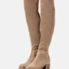 Overknee Laarzen - Beige 1 Overknee Laarzen - Beige -Modekleding Winkel 8aacc4850f7d4cf48102a28313092cc2
