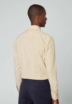 Hackett London Essential Bengal Stripe - Overhemd - White Yelow -Modekleding Winkel 9204d985ce4a4de09d9b58fb15d014b2
