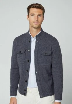 Hackett London Chest Pocket Fb - Vest - Charcoal Grey -Modekleding Winkel 9341542551b14631ab3fe3d99d088383