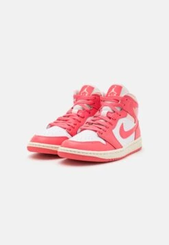 Air Jordan 1 Mid - Sneakers Hoog - White/Sea Coral/Atmosphere/Sail -Modekleding Winkel 936f07ec158e42198359cd0625e3cd9e
