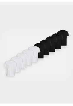 Pier One 10 Pack - T-Shirt Basic - White/Black -Modekleding Winkel a47858ffbc3a4fd8908751110de7e4fb