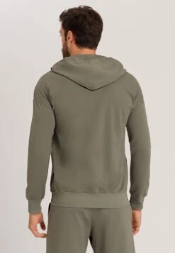 HANRO Natural Living - Sweater Met Rits - Antique Green -Modekleding Winkel a54ce276af214cd494c7be81e236c1f7