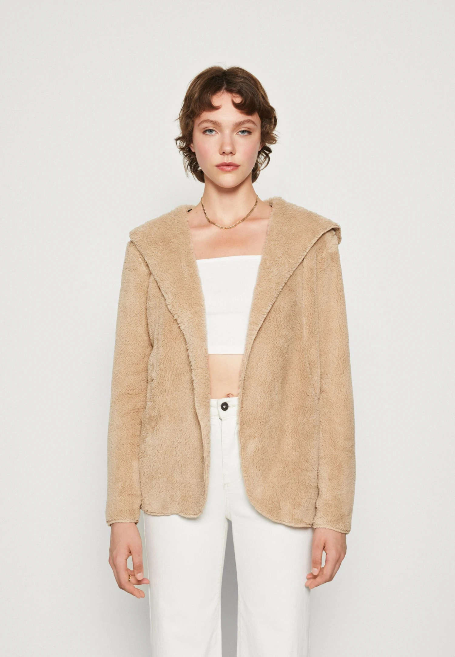 ONLY Onlcontact Hood Sherpa Coat - Lichte Jas - Humus 3 ONLY Onlcontact Hood Sherpa Coat - Lichte Jas - Humus