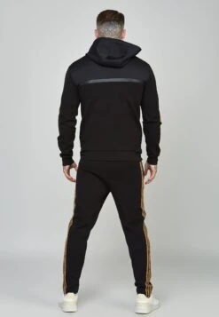 SikSilk Tape Zip Thru - Sweater Met Rits - Black -Modekleding Winkel b0f42f4733d04e6aa3fca0c176a55804