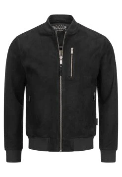 Indicode Jeans Maddoc - Leren Jas - Black -Modekleding Winkel b692d235c089402db2c0c84710e9d9cd