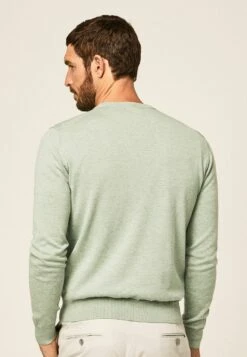 Hackett London Crew - Trui - Dusty Green -Modekleding Winkel bbfc950c6ff4464aa58c2dbcef134608
