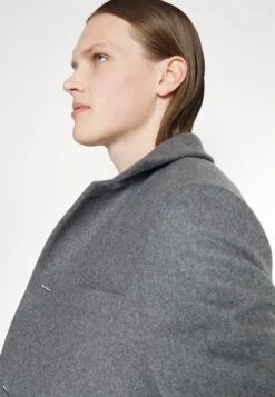 J.Lindeberg Holger Melton Coat - Mantel - Mid Grey Melange -Modekleding Winkel c574d86a60724a93a69f550f2ef823aa