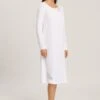 HANRO Naila - Nachtjapon - White -Modekleding Winkel c7fe9c397ce142f0b6fc6a6691c9c5af
