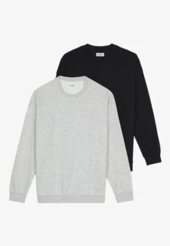 YOURTURN Unisex 2 Pack - Sweater - Black/Mottled Light Grey 12 YOURTURN Unisex 2 Pack - Sweater - Black/Mottled Light Grey -Modekleding Winkel ca48994b3c274aa685423dccdbfee630