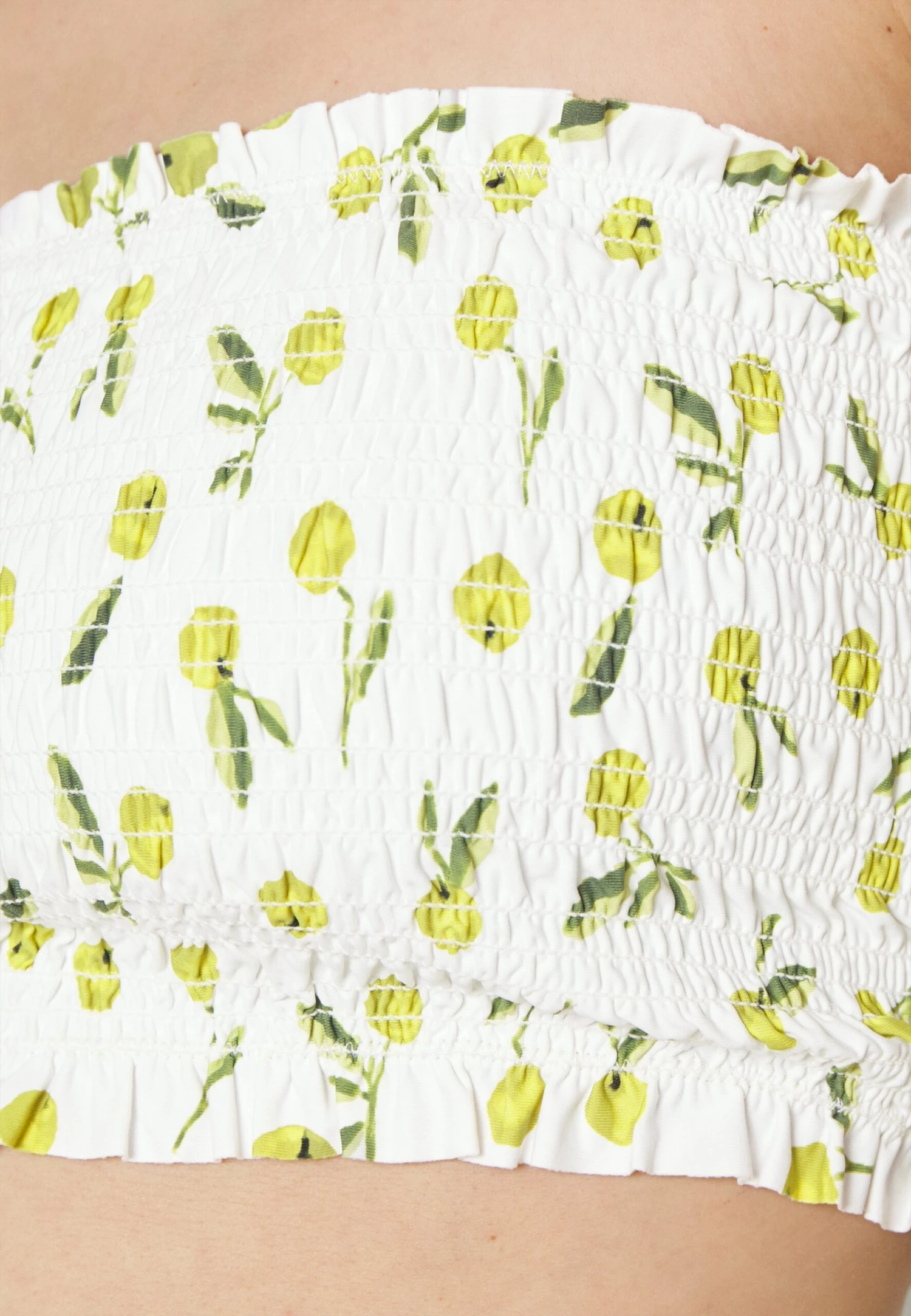 Seafolly Summer Crush Shirred Long Line Bandeau - Bikinitop - Off-White 8 Seafolly Summer Crush Shirred Long Line Bandeau - Bikinitop - Off-White - Afbeelding 6