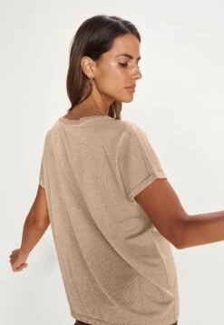 Mos Mosh Kay Tee - T-Shirt Basic - Gold -Modekleding Winkel de9532f1c79845749d31cd33d95af152