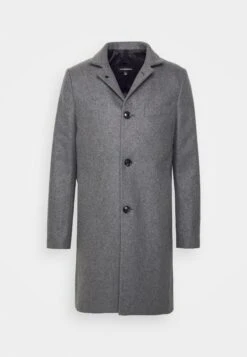 J.Lindeberg Holger Melton Coat - Mantel - Mid Grey Melange -Modekleding Winkel decfab5bcd294b989c19ee2a2a4e21f0