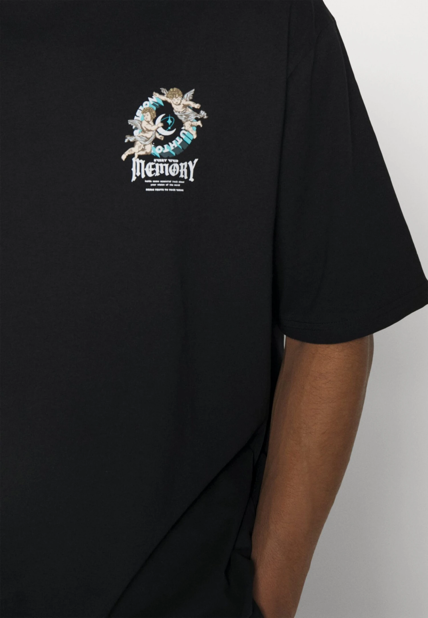 YOURTURN Unisex - T-Shirt Print - Black 9 YOURTURN Unisex - T-Shirt Print - Black - Afbeelding 7