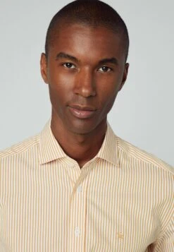 Hackett London Essential Bengal Stripe - Overhemd - White Yelow -Modekleding Winkel ed14b279dd1a4297998e02372b2e4135