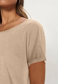 Mos Mosh Kay Tee - T-Shirt Basic - Gold -Modekleding Winkel f17c78270f854f128528074fdcbf0a3c