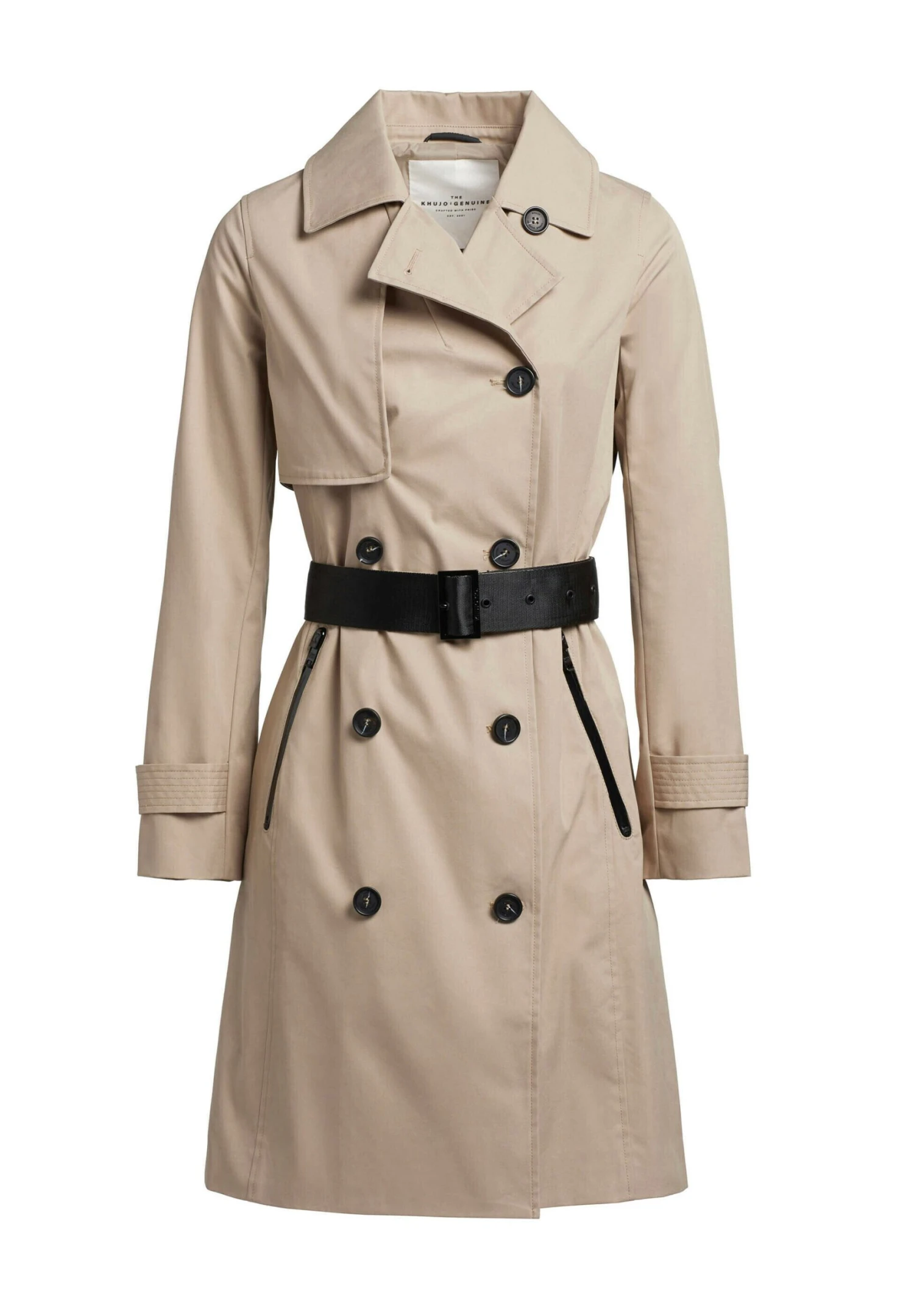 Khujo Trenchcoat - Beige 11 Khujo Trenchcoat - Beige - Afbeelding 9