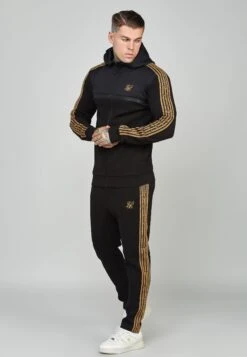 SikSilk Tape Zip Thru - Sweater Met Rits - Black -Modekleding Winkel fb29a57648a24622ab3659618b82b487